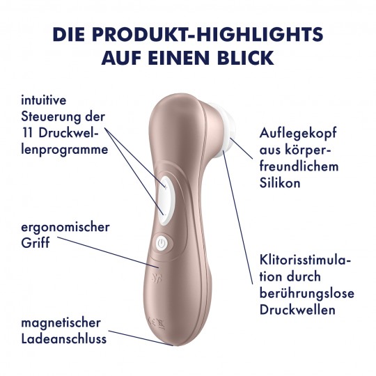 STIMOLATORE CLITORIDE RICARICABILE SATISFYER PRO 2