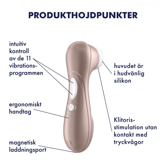 STIMOLATORE CLITORIDE RICARICABILE SATISFYER PRO 2
