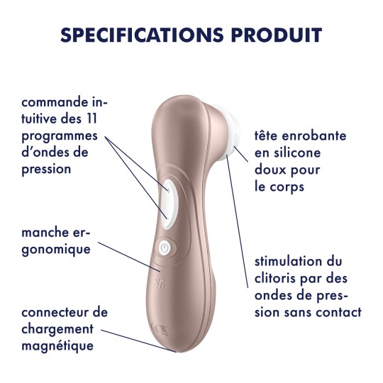 STIMOLATORE CLITORIDE RICARICABILE SATISFYER PRO 2