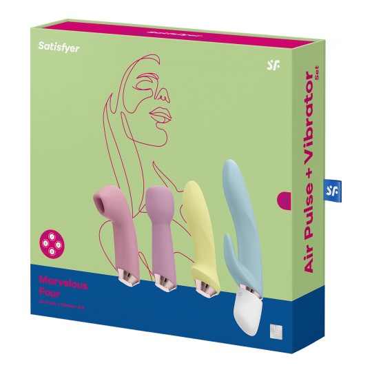 CONJUNTO DE VIBRADORES MARVELOUS FOUR SATISFYER