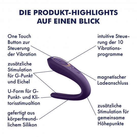 VIBRADOR PARA PAREJAS PARTNER CON CARGADOR USB