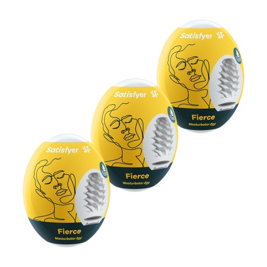 CONFEZIONE DA 3 MASTURBATORE uovo FEROCE SATISFYER MASTURBATORE
