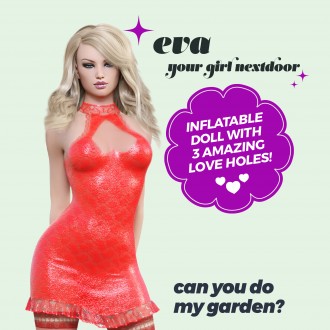 CRUSHIOUS EVA THE GIRL NEXT DOOR INFLATABLE DOLL BLONDE