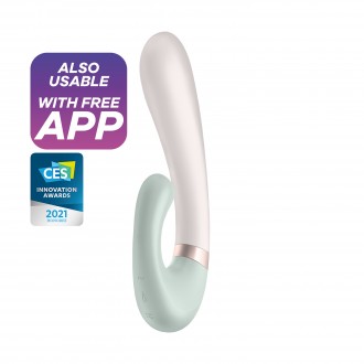 VIBRATORE A ONDA DI CALORE CON APP SATISFYER VERDE