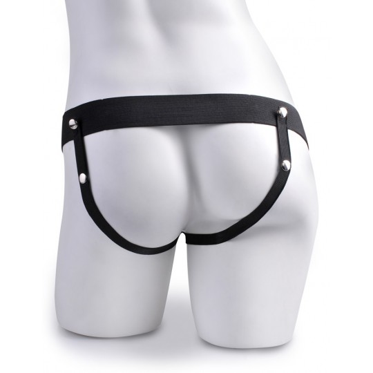 CABLAGGIO CON RICARICABILE HOLLOW DILDO 6 &quot; HOLLOW RICARICABILE STRAP - ON CON COMANDO FETISH FANTASY SERIE
