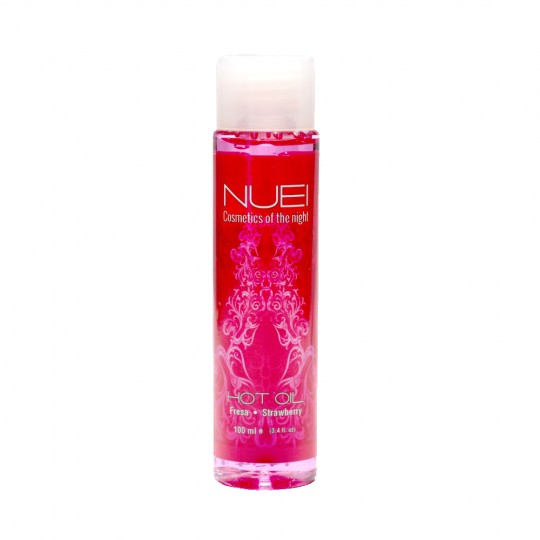 ACEITE DE MASAJE CON EFECTO CALOR FRESA HOT OIL NUEI 100ML