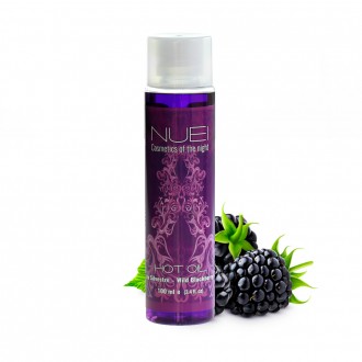 OLIO DA MASSAGIO CON EFFETO CALORE MORA SELVATICA HOT OIL NUEI 100ML