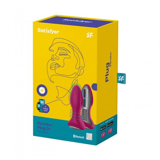 PLUG VIBRANTE ROTATOR PLUG 2+ CON APP SATISFYER FUSCIA