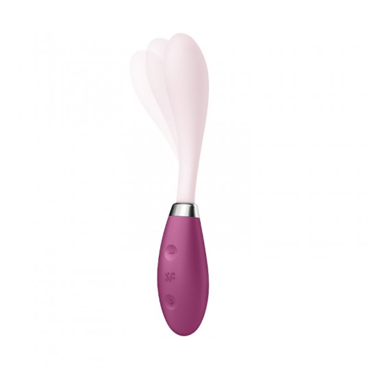 SATISFYER G-SPOT FLEX 3 VIBRATOR BURGUNDY