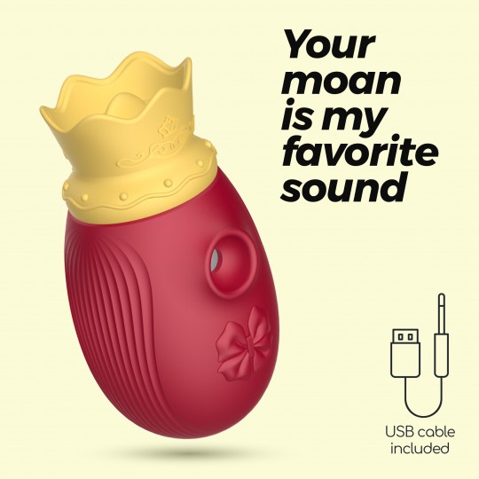 STIMOLATORE CLITORIDEO MONARCH CRUSHIOUS ROSSO