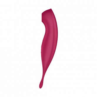 SATISFYER TWIRLING PRO VIBRATOR WITH CONNECT APP DARK RED