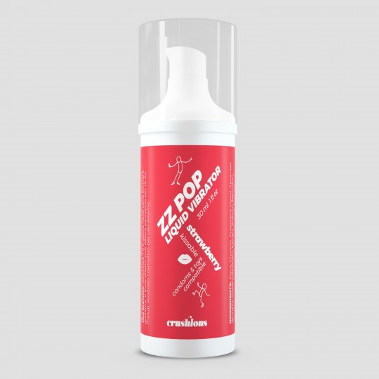 VIBRATORE LIQUIDO ZZ POP AROMATIZZATO ALLA FRAGOLA 30ML CRUSHIOUS