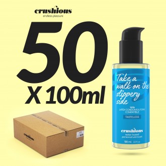 PACK DE 50 LUBRICANTES CRUSHIOUS DE BASE AGUA 100 ML