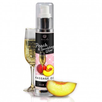 SECRET PLAY PEACH CHAMPAGNE MASSAGE OIL 50ML