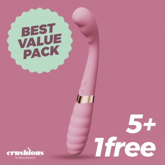 5 + 1 GRATUIT PIXIE VIBRATEUR DOUBLE CRUSHIOUS