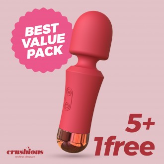 5 + 1 GRATUIT WANDA MINI BAGUETTE RECHARGEABLE TERRACOTTE CRUSHIOUS