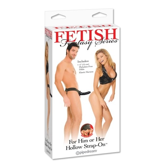 HOLLOW STRAP-ON PER PRINCIPIANTI FETISH FANTASY SERIE NERO