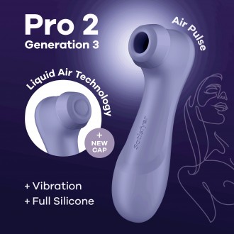 STIMOLATORE PRO 2 GEN 3 SATISFYER NERO