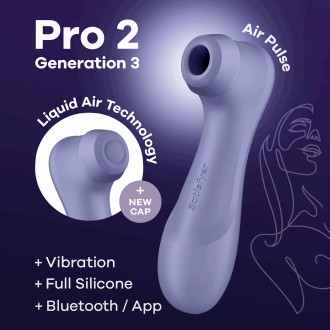 STIMOLATORE PRO 2 GEN 3 SATISFYER NERO