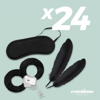 PACK DE 24 KIT BONDAGE LOVER'S DREAM CRUSHIOUS PRETO