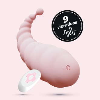 CRUSHIOUS COCOON RECHARGEABLE VIBRATING EGG WITH WIRELESS REMOTE CONTROL PINK