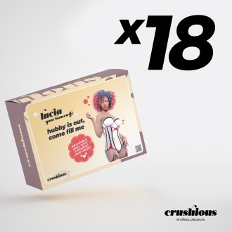 PACK DE 18 LUCIA A DONA DE CASA BONECA INSUFLÁVEL MULATA CRUSHIOUS