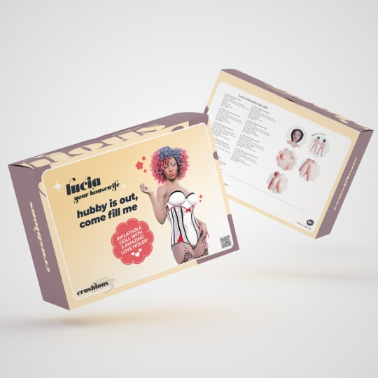 PACK DE 18 LUCIA LA FEMME AU FOYER POUPÉE GONFLABLE MÉTISSE CRUSHIOUS