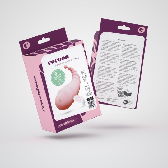 5 + 1 FREE CRUSHIOUS COCOON RECHARGEABLE VIBRATING EGG WITH WIRELESS REMOTE CONTROL PINK