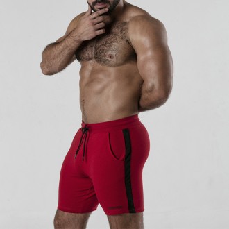 PANTALONI SIDE STRIP SHORT ROSSO LOCKER GEAR