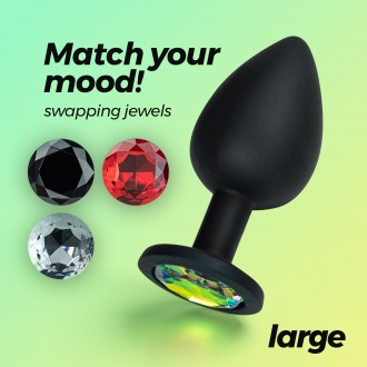 CRUSHIOUS CAMILEO LARGE ANAL PLUG WITH 4 INTERCHANGEABLE JEWELS