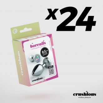 PACK OF 24 CRUSHIOUS BOREALIS LED ANAL PLUG MEDIUM