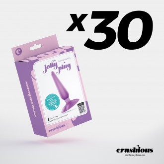 30 PACK OF CRUSHIOUS JOLLY PLUG ANAL PLUG LILAC