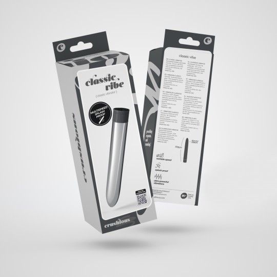 ВИБРАТОР CRUSHIOUS CLASSIC VIBE SILVER