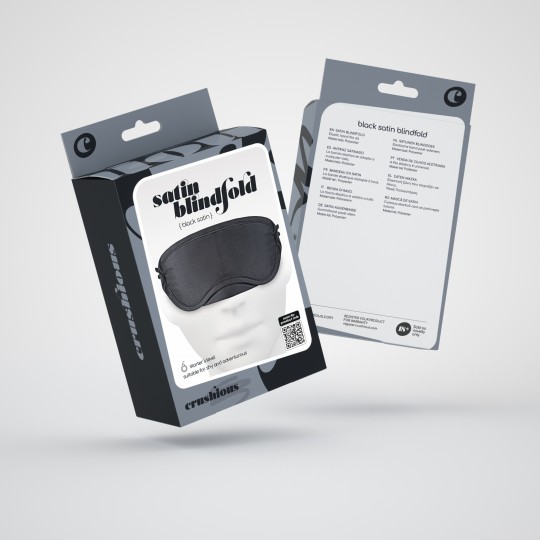 PACK DE 30 ANTIFAZ DE SATÉN CRUSHIOUS NEGRO