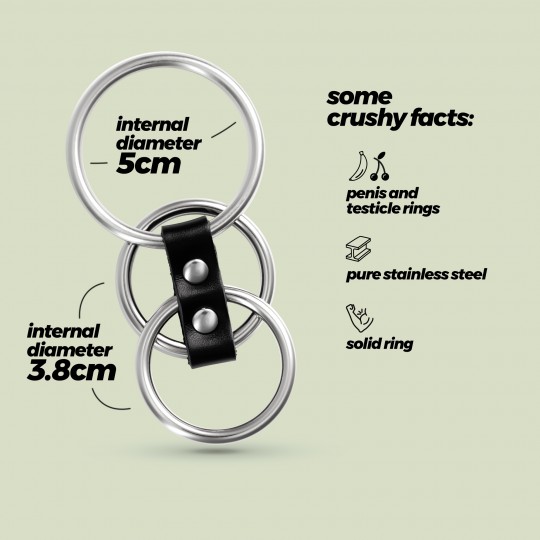 CRUSHIOUS SARUMAN 3 METAL COCKRING SET