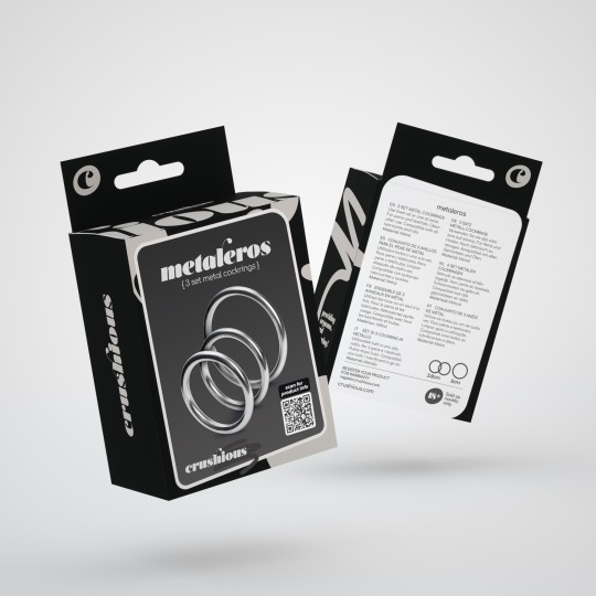 METALEROS SET DI 3 COCKRING IN METALLO CRUSHIOUS