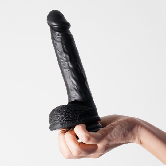 DILDO INVITIKTUS 8 IN SILICONE LIQUIDO CRUSHIOUS NERO