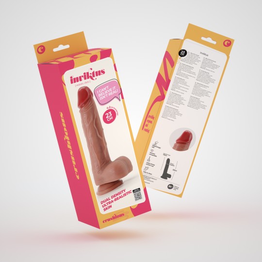 DILDO INVITIKTUS 9 IN SILICONE LIQUIDO CRUSHIOUS COLOR CARNE