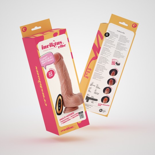 PACK DE 16 VIBRADOR DE SILICONA LIQUIDA INVIKTUS VIBE 8,5 CRUSHIOUS PIEL