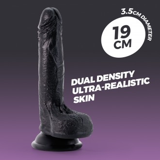 DILDO INVITIKTUS 7 IN SILICONE LIQUIDO CRUSHIOUS NERO