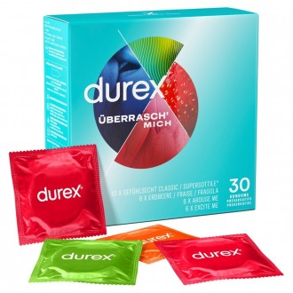 PACK PRESERVATIVOS ÜBERRASCH´ MICH DUREX CON 30 UNIDADES