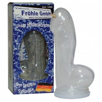 SP009 REALISTIC PENIS CYLINDERXL CRYSTAL CLEAR