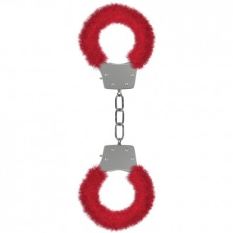 ESPOSAS CON PELUCHE PLEASURE FURRY HANDCUFFS ROJAS