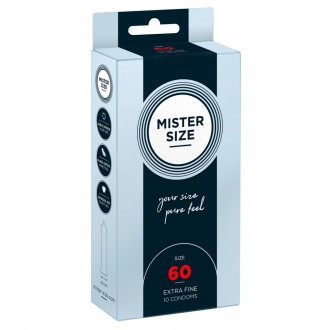 CONDONES MISTER SIZE 60 MM