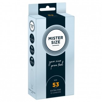 CONDONES MISTER SIZE 53 MM