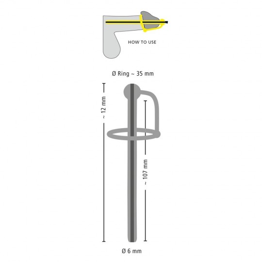 ИГРА В МОЧУ С КОЛЬЦОМ ДЛЯ ГЛАНД - ПОЛЫЙ Ø 35 ММ