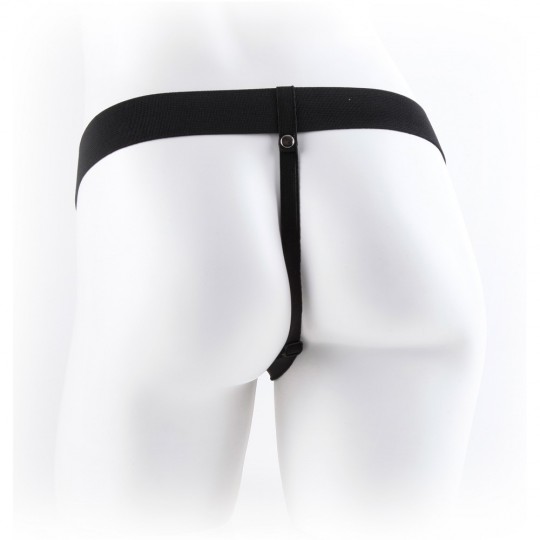 9" HOLLOW STRAP-ON WITH BALLS