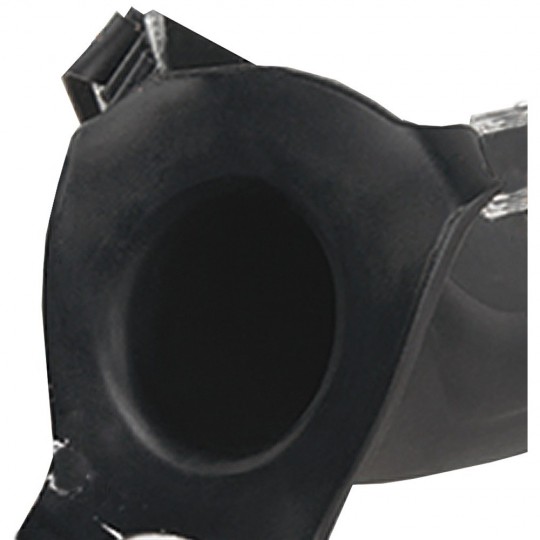 7" SILICONE HOLLOW STRAP-ON