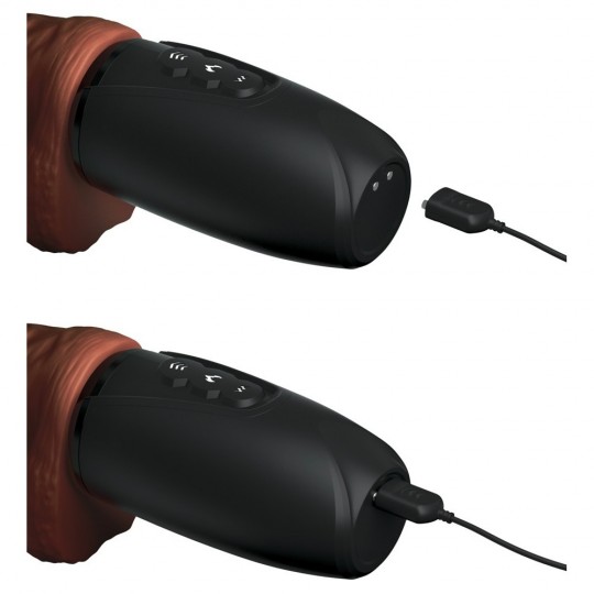 7.5" THRUSTING COCK WITH BALLS