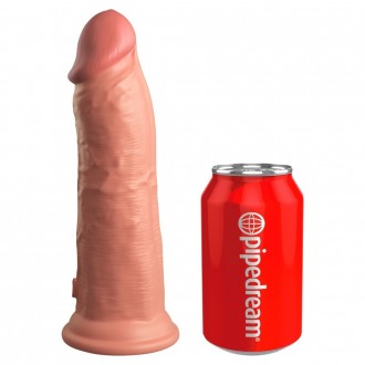 8" DUAL DENSITY SILICONE COCK
